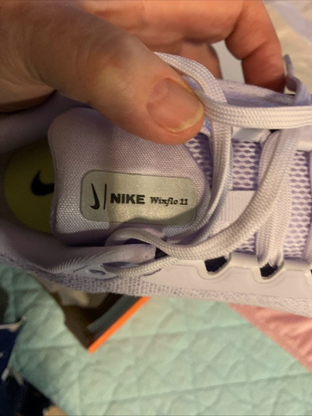 NIKE AIRFLO 11 Size 6 - New Amethyst & Metallic Silver - Picture 10 of 11